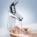 Смеситель для раковины с цепочкой Grohe Eurodisc Cosmopolitan 3317820E
