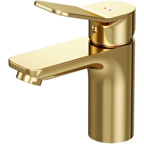 Смеситель для раковины Am.Pm X-Joy F85A02199 без донного клапана, золотой