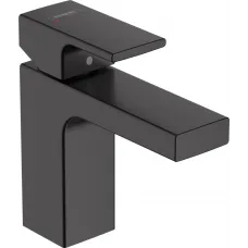 Смеситель для раковины Hansgrohe Vernis Shape 71569670 без донного клапана, черный матовый
