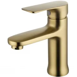 Смеситель для раковины Wonzon & Woghand WW-XH-011-BG золотой матовый