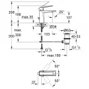 Смеситель для раковины Grohe Allure Brilliant 24341000 с донным клапаном, хром