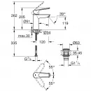 Смеситель для раковины с донным клапаном Grohe Eurosmart 23981003