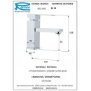 Смеситель для раковины без донного клапана Remer Qubika Q11