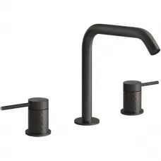 Смеситель для раковины Gessi Gessi316 54112#707 без донного клапана, черный хром матовый