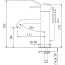 Смеситель для раковины без донного клапана Remer X Style X11RL