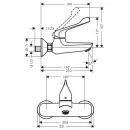 Смеситель для ванны Hansgrohe Novus Care 71923000