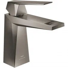 Смеситель для раковины Grohe Allure Brilliant 24342AL0 без донного клапана, темный графит матовый