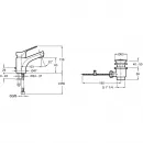 Смеситель для раковины Jacob Delafon Brive E75759-4-CP CoolStart, с донным клапаном, хром