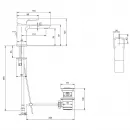 Смеситель для раковины Villeroy & Boch Subway 3.0 TVW11200100061 с донным клапаном, хром