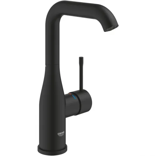 Смеситель для раковины Grohe Essence 24177KF1 без донного клапана, черный матовый