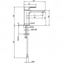 Смеситель для раковины без донного клапана Villeroy & Boch Subway 3.0 TVW11200300061