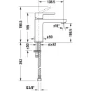 Смеситель для раковины без донного клапана Duravit B.2 B21020002010