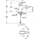 Смеситель для раковины Grohe Euroeco 32734001 без донного клапана, хром