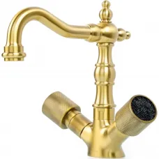 Смеситель для раковины Boheme Royal Cristal 312-Royal/CRST black