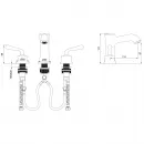 Смеситель для раковины Wonzon & Woghand Steam WW-88159008-CR хром