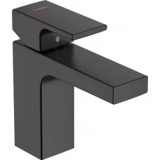 Смеситель для раковины Hansgrohe Vernis Shape 71594670 CoolStart, с донным клапаном, черный матовый