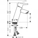 Смеситель для раковины без донного клапана Hansgrohe Talis 32041000