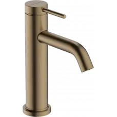 Смеситель для раковины Hansgrohe Tecturis S 73310140 с донным клапаном, бронза