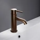 Смеситель для раковины Damixa Scandinavian Pure 360210500 без донного клапана, розовое золото матовый
