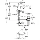 Смеситель для раковины с донным клапаном Grohe Eurostyle 23707003