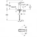 Смеситель для раковины без донного клапана Grohe Allure Brilliant 23033DC0