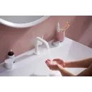 Смеситель для раковины Hansgrohe Tecturis S 73320700 CoolStart, с донным клапаном, белый матовый