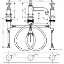 Смеситель для раковины с донным клапаном Axor Montreux 16536820