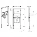 Монтажный элемент для умывальника с сифоном скрытого монтажа Geberit Duofix 111.480.00.1