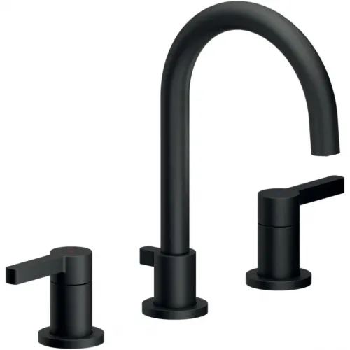 Смеситель для раковины Nobili Lira LR116211/1T1BM с донным клапаном, черный матовый