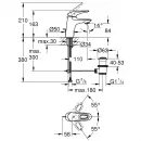 Смеситель для раковины с донным клапаном Grohe Eurostyle New 23564003