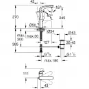 Смеситель для раковины с донным клапаном Grohe Eurostyle 23718003