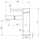 Смеситель для раковины Wonzon & Woghand WW-H9089-BG золотой матовый