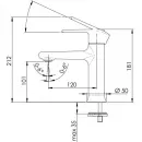 Смеситель для раковины без донного клапана Remer Vanity V12