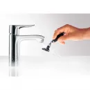 Смеситель для раковины 110 с донным клапаном Hansgrohe Metris 31080000