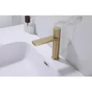 Смеситель для раковины Abber Rund AF8710G CoolStart, золотой матовый