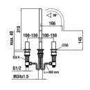 Смеситель для раковины Laufen Kartell by Laufen 3.1233.3.004.221.1 с донным клапаном, хром