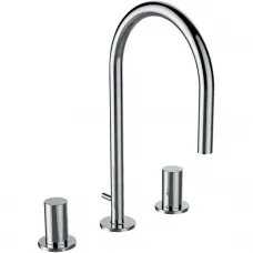 Смеситель для раковины Laufen Kartell by Laufen 3.1233.3.004.221.1 с донным клапаном, хром