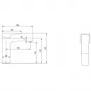Смеситель для раковины без донного клапана Villeroy & Boch Architectura Square TVW12500400076
