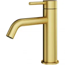 Смеситель для раковины Plumberia Selection IXO XO0053OB без донного клапана, золотой матовый