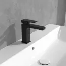Смеситель для раковины Villeroy & Boch Architectura Square TVW125004000K5 без донного клапана, черный матовый