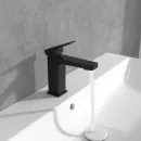 Смеситель для раковины Villeroy & Boch Architectura Square TVW125004000K5 без донного клапана, черный матовый