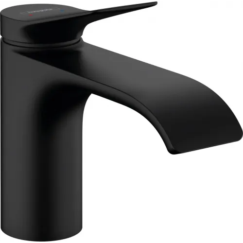 Смеситель для раковины Hansgrohe Vivenis 75012670 без донного клапана, черный матовый