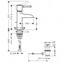 Смеситель для раковины 90, с донным клапаном Hansgrohe Talis Classic 14127000