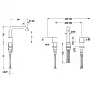 Смеситель для раковины без донного клапана Duravit C.1 C11060004010