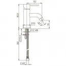 Смеситель для раковины без донного клапана Paini Cox 78CR205