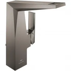 Смеситель для раковины Grohe Allure Brilliant 24400AL0 с донным клапаном, темный графит матовый