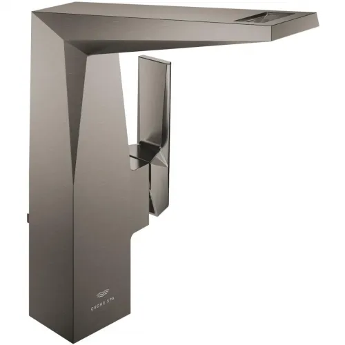 Смеситель для раковины Grohe Allure Brilliant 24400AL0 с донным клапаном, темный графит матовый