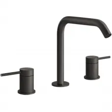 Смеситель для раковины Gessi Gessi316 54012#707 без донного клапана, черный хром матовый