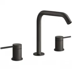 Смеситель для раковины Gessi Gessi316 54012#707 без донного клапана, черный хром матовый