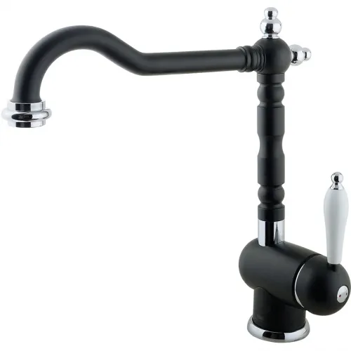 Смеситель для кухни Timo Morea 2406F black черный матовый